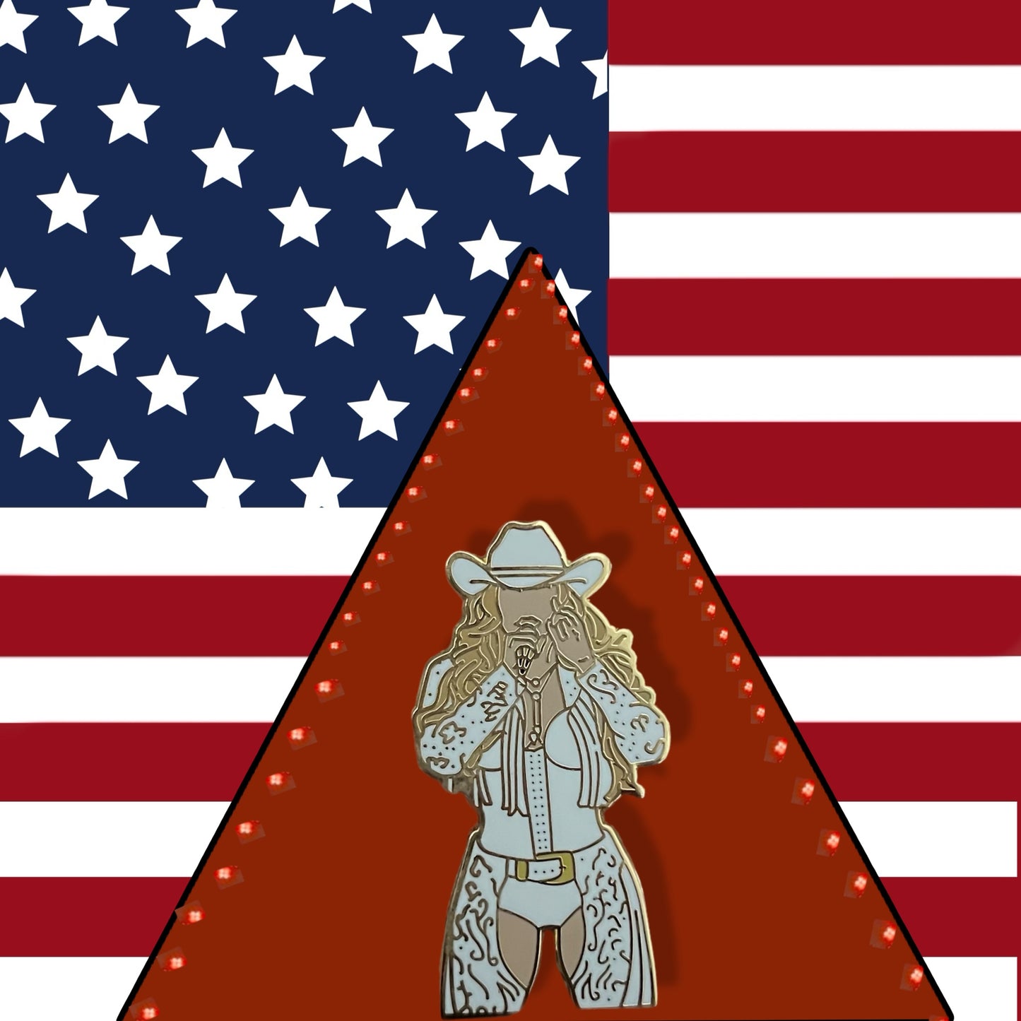 Small, Beyoncé Cowboy Tour Pin for jackets, hats and more