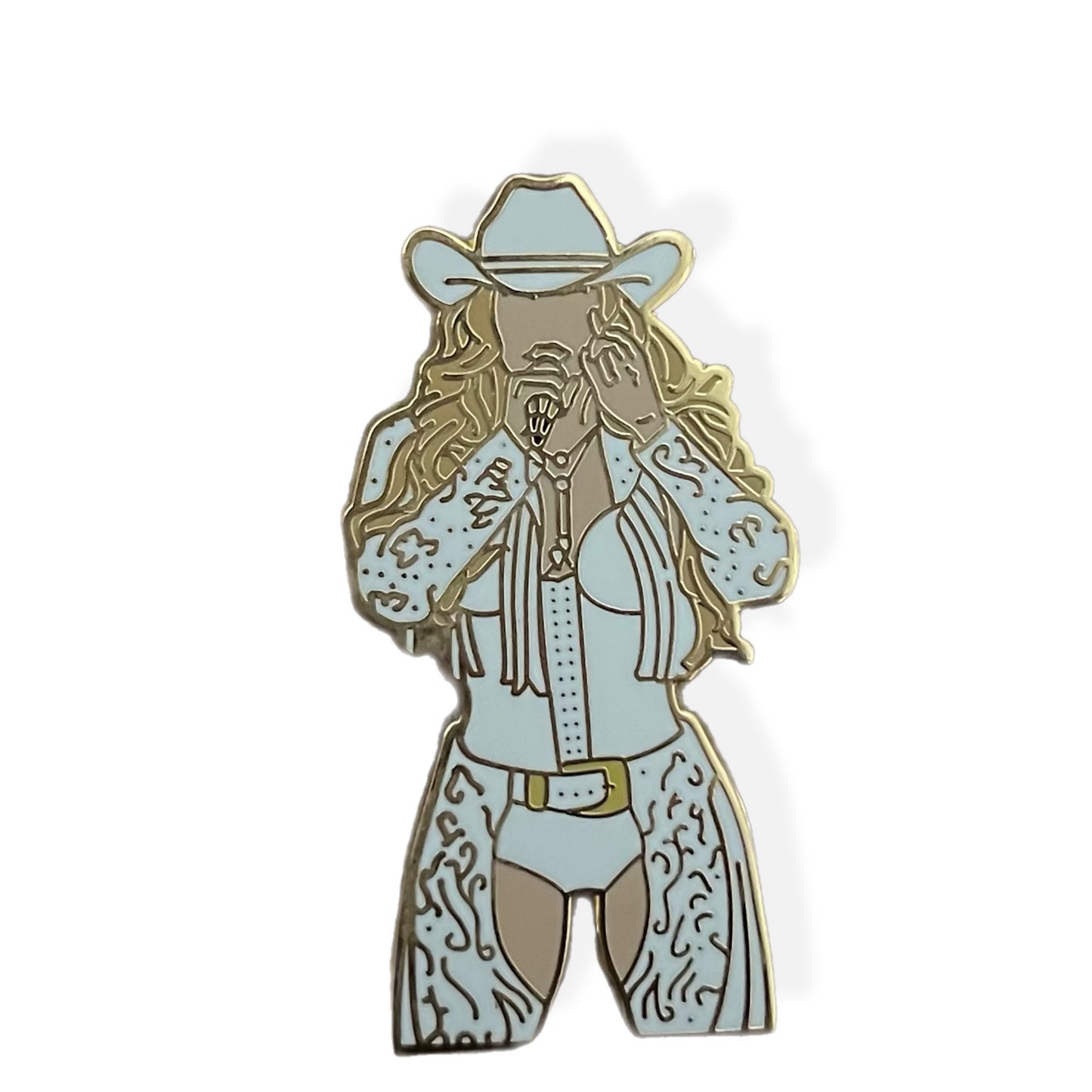 Small, Beyoncé Cowboy Tour Pin for jackets, hats and more